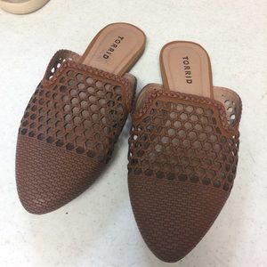 Cognac Torrid Wide Width Mules